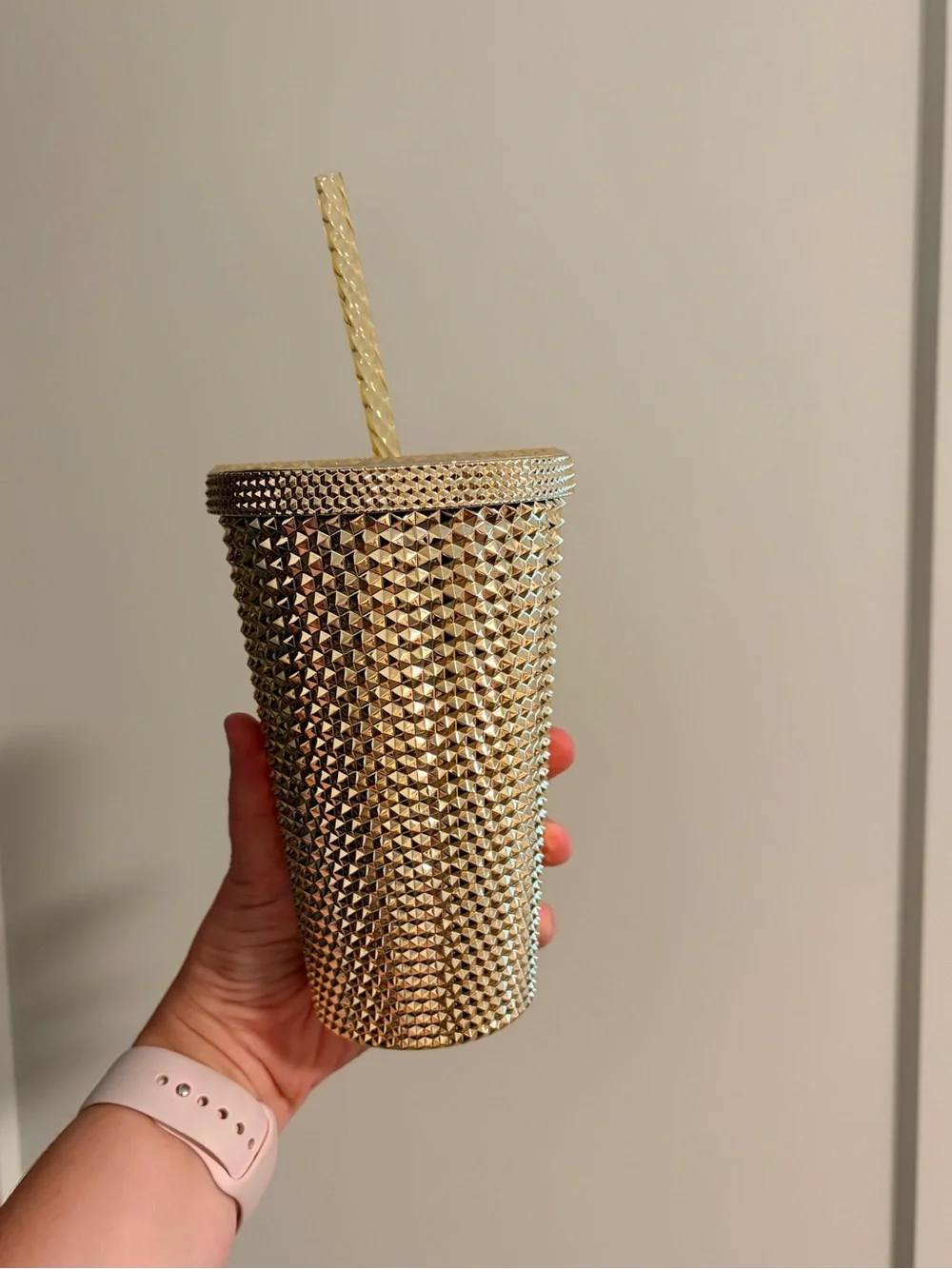 Starbucks Grande Gold Studded Tumbler Cup NWT
